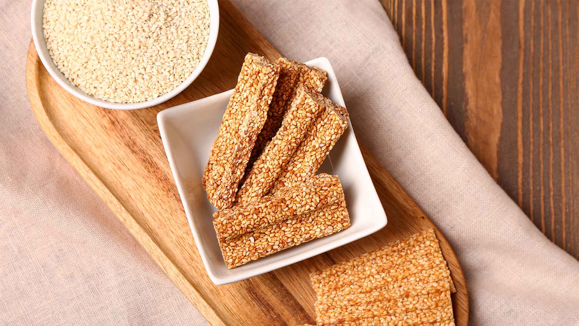 ویفر کنجدی خانگی