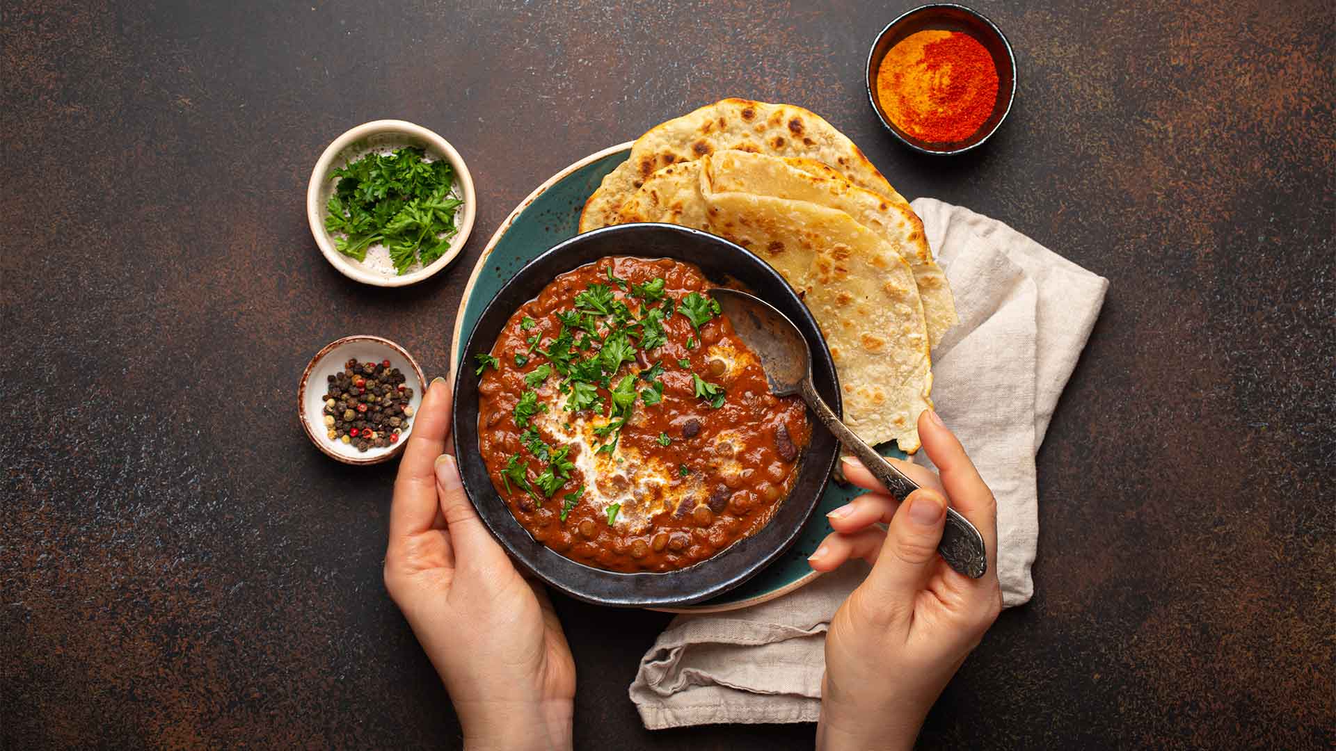 دال عدس و سس کنجد