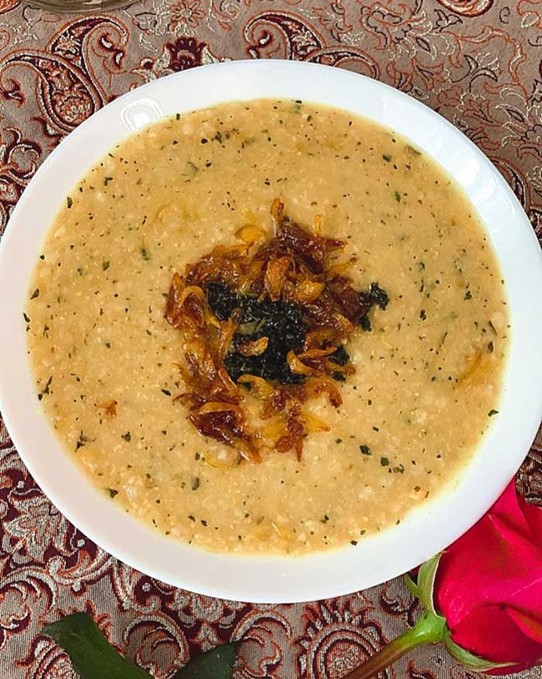 طرز تهیه آش ارده حلوای عقاب4