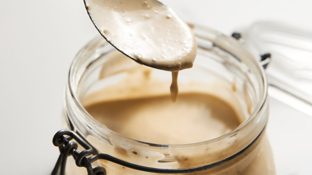 ارده با شیر گاو